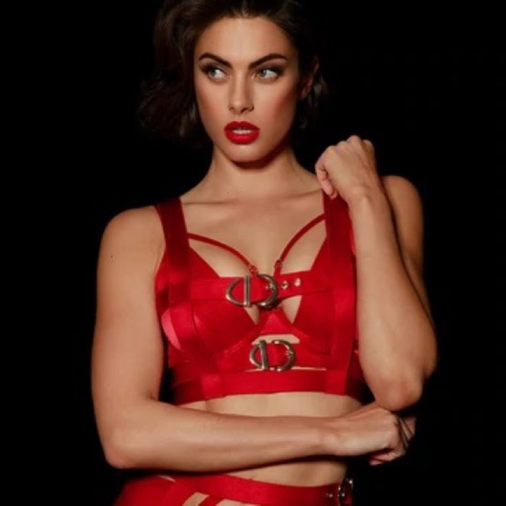 Honey Birdette Gia Bra and Harness 34B